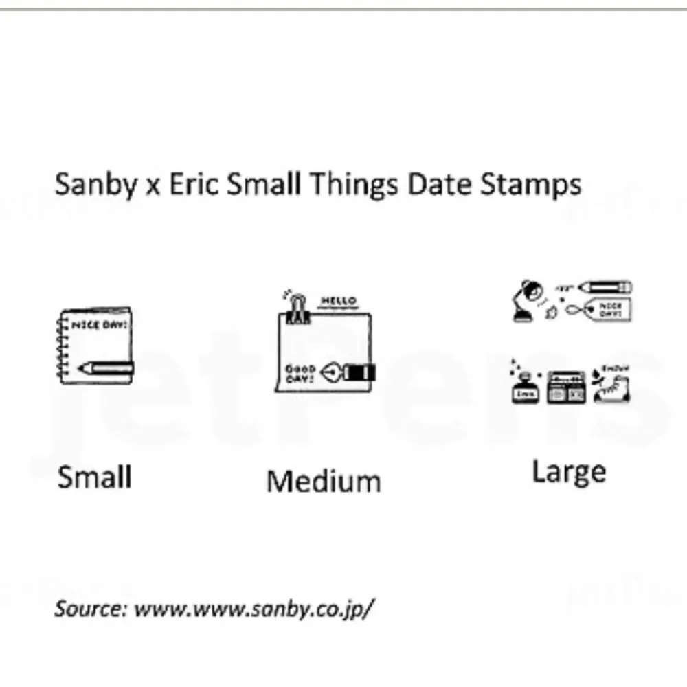 Sunbee Eric Stamp Date Stamp M Memo Pad Eric-Date-M01 No.95 NWT